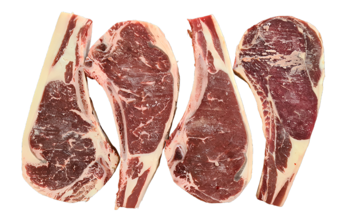 2 UN CHULETON DE LOMO 400 GR C/U POR BOLSA AL VACIO CONGELADO